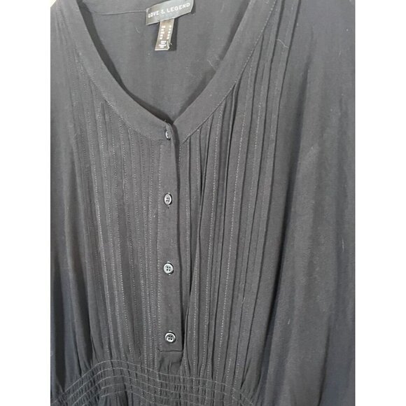 Retro Floral Peplum Top 18 Black Lace Feminine Neutral Classic Chic Preppy 80s - Picture 4 of 8